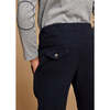Flannel Jogger Trousers, Navy - Pants - 4
