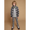 Checked Flannel Shirt, Green - Button Downs - 3