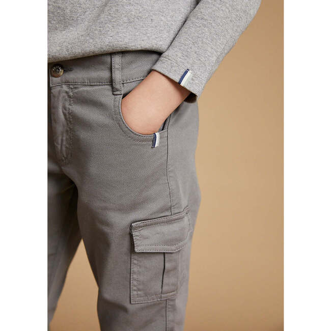 Cargo Trousers, Grey - Pants - 3