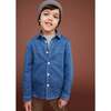 Denim Shirt, Blue - Button Downs - 3