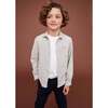 Chevron Flannel Shirt, Grey - Button Downs - 2