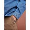 Denim Shirt, Blue - Button Downs - 4