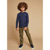 Long Sleeve T-shirt, Navy - T-Shirts - 3