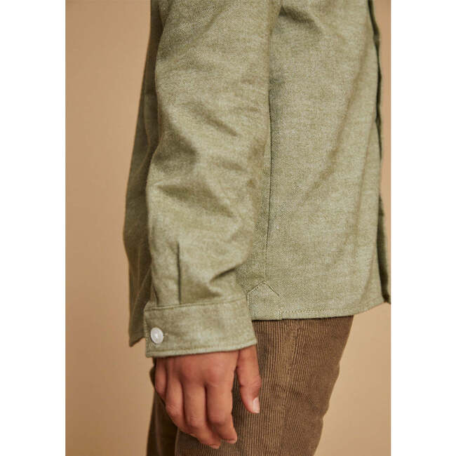 Flannel Shirt, Green - Button Downs - 5