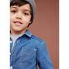 Denim Shirt, Blue - Button Downs - 5