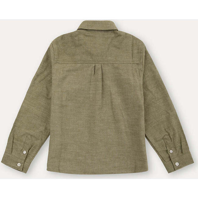 Flannel Shirt, Green - Button Downs - 6