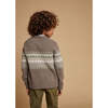 Jacquard Crew Jumper, Nocciola - Sweaters - 7 - thumbnail
