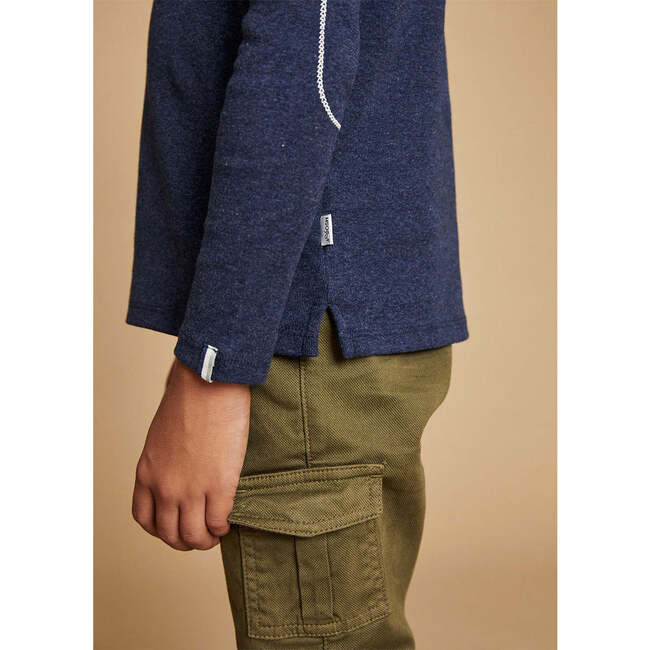Long Sleeve T-shirt, Navy - T-Shirts - 4