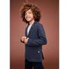 Knitted Blazer, Navy - Blazers & Sport Coats - 3
