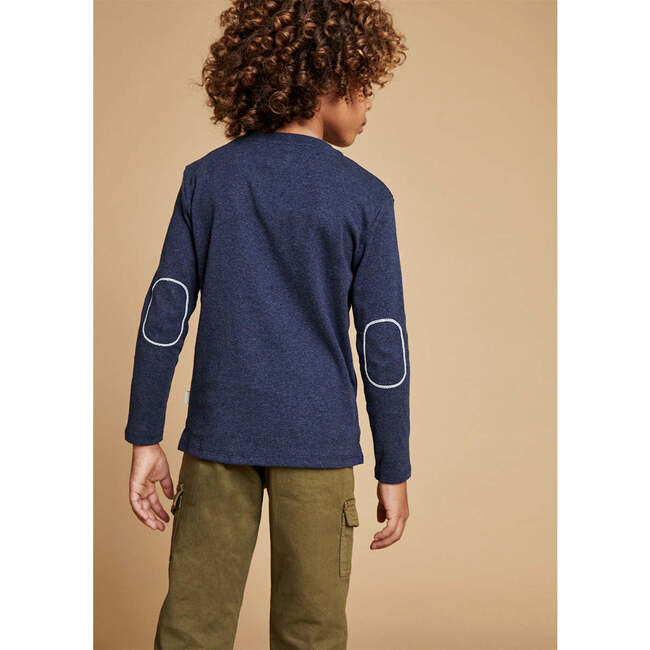 Long Sleeve T-shirt, Navy - T-Shirts - 5