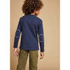 Long Sleeve T-shirt, Navy - T-Shirts - 5
