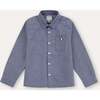 Flannel Shirt, Blue - Button Downs - 1 - thumbnail