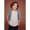 Chevron Flannel Shirt, Grey - Button Downs - 4