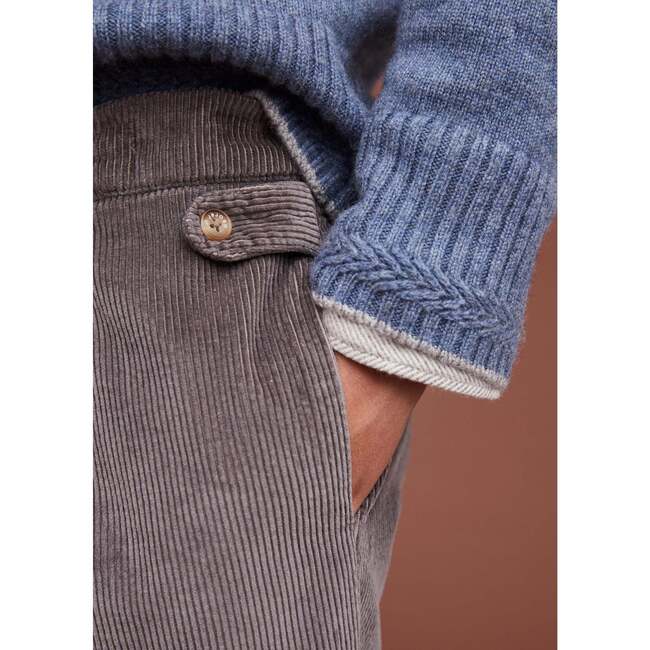 Flannel Jogger Trousers, Nocciola - Pants - 5