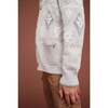 Merino Cashmere Jaquard Shawl Cardigan, Grey - Cardigans - 4