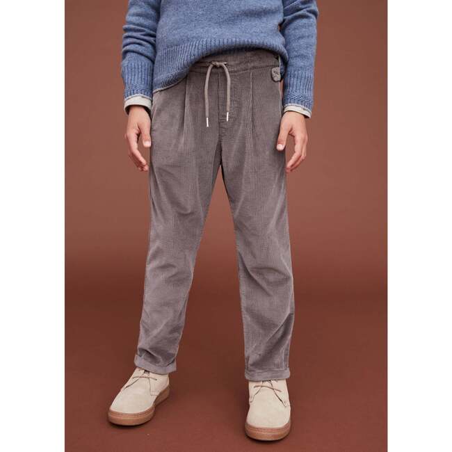 Flannel Jogger Trousers, Nocciola - Pants - 6