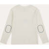 Long Sleeve Embroidered Car T-shirt, Cream - T-Shirts - 6