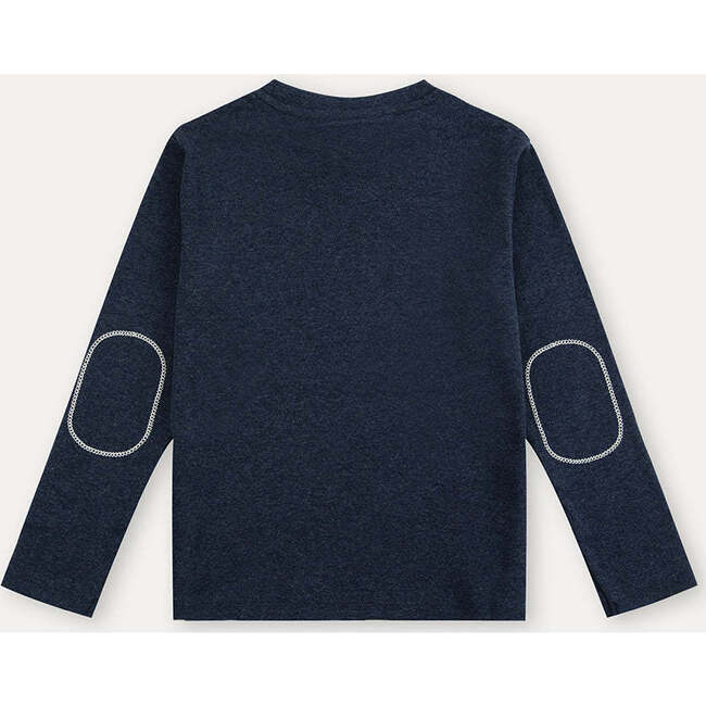 Long Sleeve T-shirt, Navy - T-Shirts - 7
