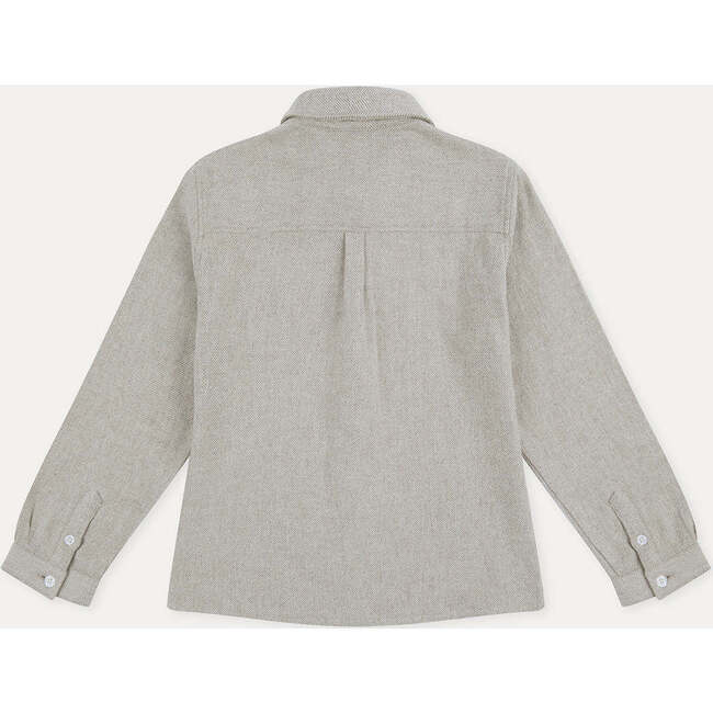 Chevron Flannel Shirt, Grey - Button Downs - 7