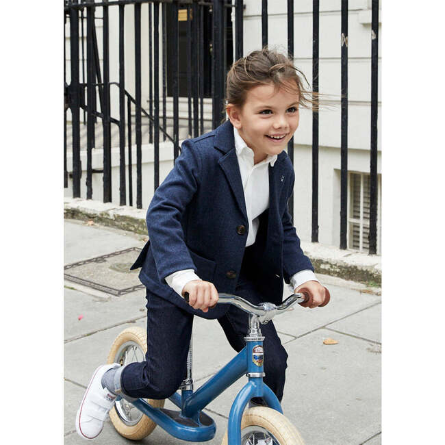 Knitted Blazer, Navy - Blazers & Sport Coats - 7