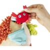 Sensorial Reef Plush Ocean Themed Baby Toy with Teething Elements - Developmental Toys - 3
