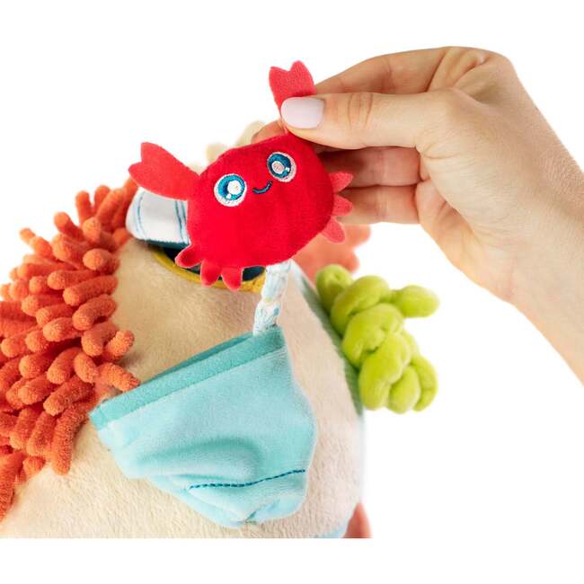 Sensorial Reef Plush Ocean Themed Baby Toy with Teething Elements - Developmental Toys - 5