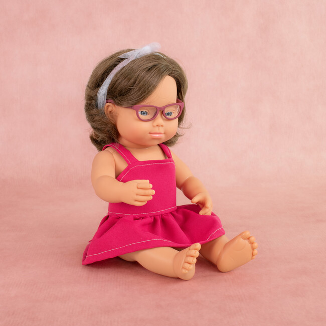 My Friends and Me Collection Brunette Baby Girl Doll with Down Syndrome and Glasses- 15" - Dolls - 3