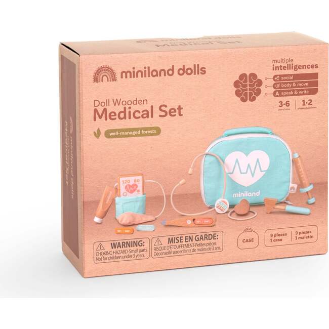 Wooden Doctor Set Doll Accessory Play Set - Doll Accessories - 2