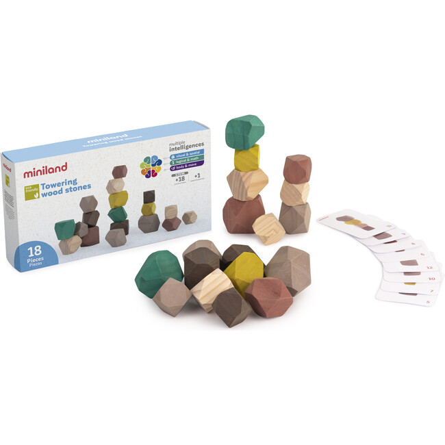 Towering Wood Stones 18 pcs