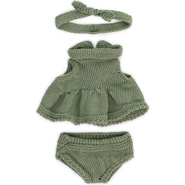 8¼”  Knitted Doll Outfit, Dress & headband