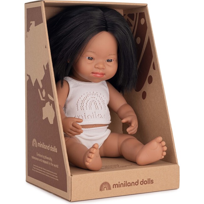 15" Baby Doll Hispanic Girl with Down Syndrome