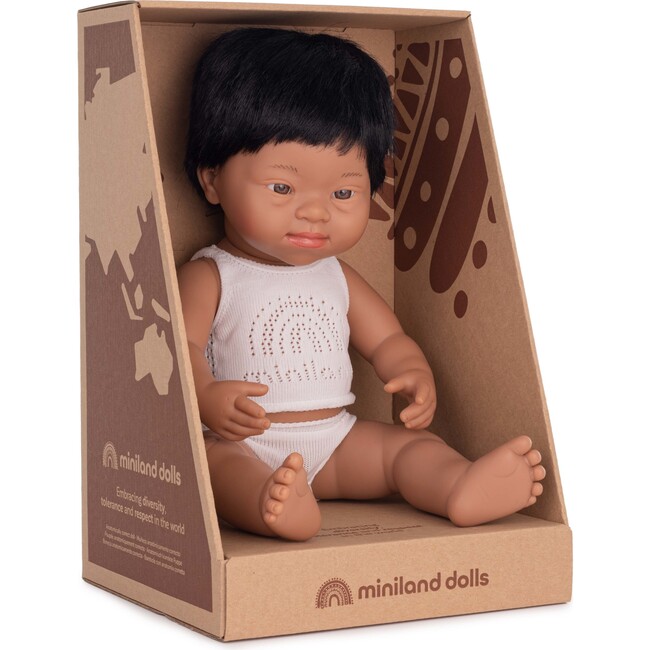 15" Baby Doll Hispanic Boy with Down Syndrome - Dolls - 1