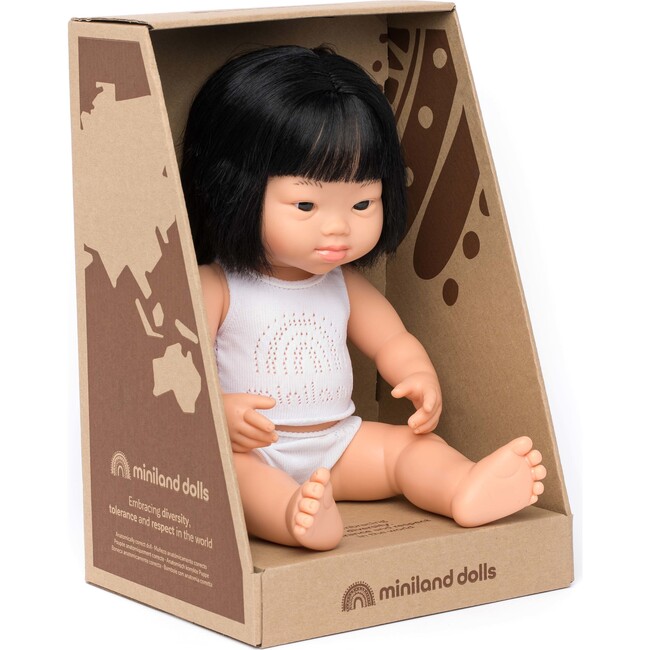 15" Baby Doll Asian Girl with Down Syndrome - Dolls - 1