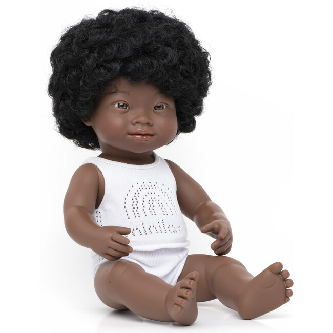 15" Baby Doll African Girl with Down Syndrome - Dolls - 1