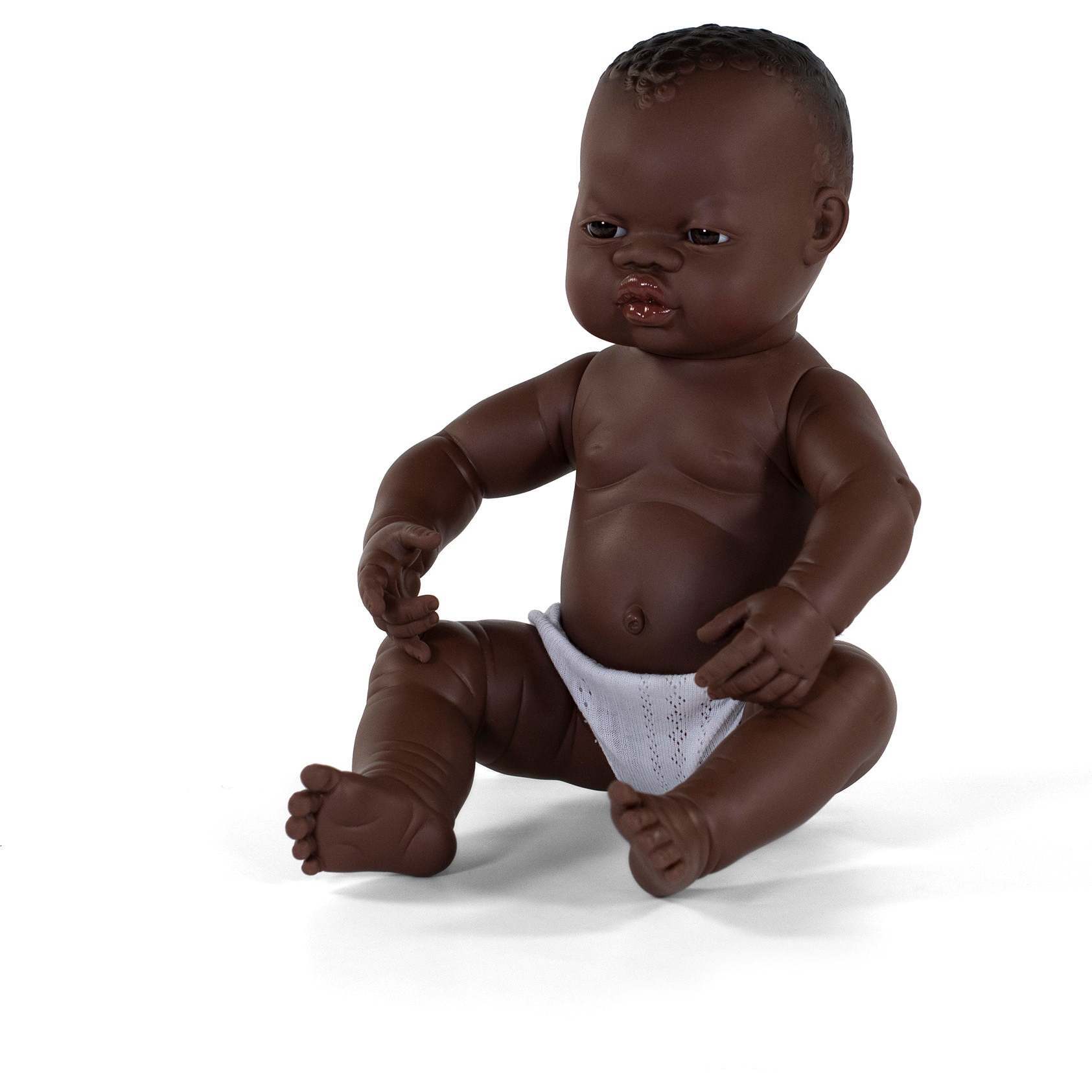 Newborn Baby Girl Doll - African - 15 3/4