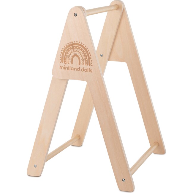 Miniland Dolls Wooden Clothes Rack - Doll Accessories - 1