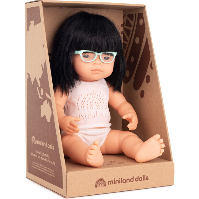 Baby Doll, Asian Girl with Glasses - Dolls - 2