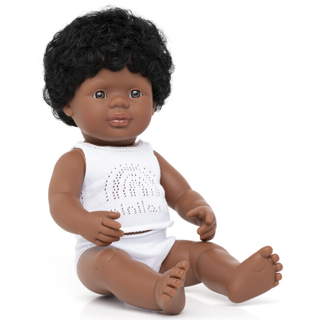 15'' Baby Doll African American, Boy - Dolls - 1