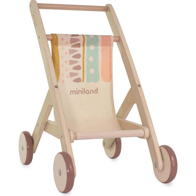 Wooden Doll Stroller for Dolls up to 15"