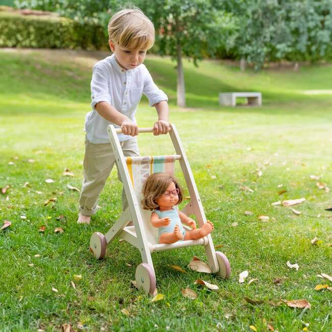 Wooden Doll Stroller for Dolls up to 15" - Doll Accessories - 3