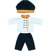 Careers Collection - Chef Doll Outfit with Double Breased Jacket, Pants and Hat for 15" Baby Dolls - Doll Accessories - 1 - thumbnail