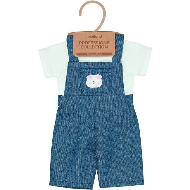 Careers Collection - Farmer Doll Outfit with Overalls & Hat for 15" Baby Dolls - Doll Accessories - 2