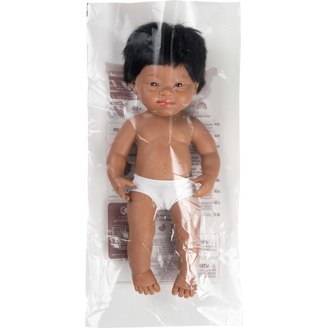 Hispanic Baby Boy Doll with Down Syndrome - 15''