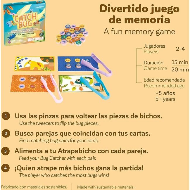 Catch the bug! Board Game for Ages 5+ - Games - 7