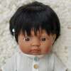 Hispanic Boy Baby Doll with Black Hair and Hearing Aid - 15" - Dolls - 2