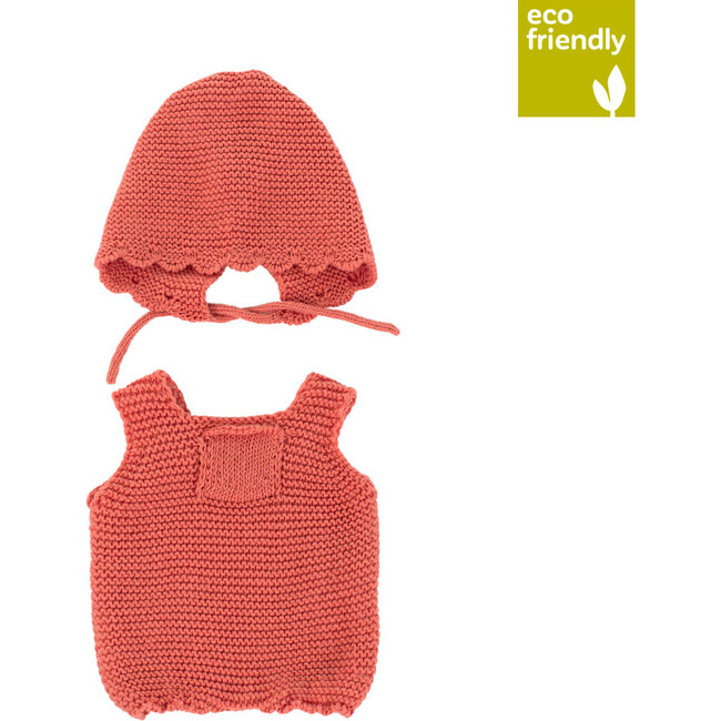 Knitted Doll Outfit 12⅝" - Rompers & Bonnet - Dolls - 1