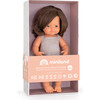 Colourful Edition Collection - Baby Doll Caucasian Brown Hair Girl 15" (grey rompers) - Dolls - 2