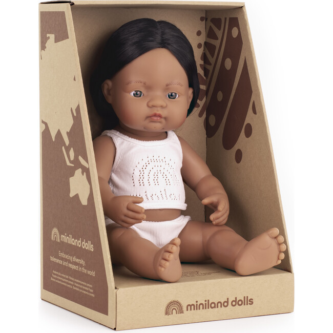Baby Doll Native American Boy 15'' (box) - Dolls - 1