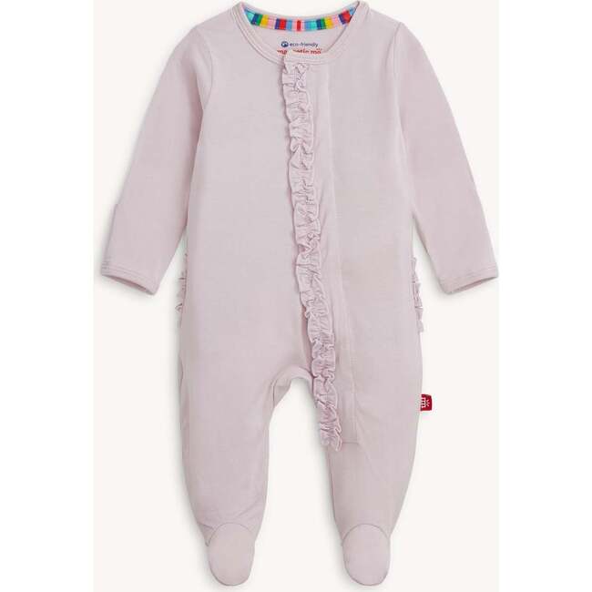 Magnetic Footie with Ruffles GRAPE ICE - Footie Pajamas - 2