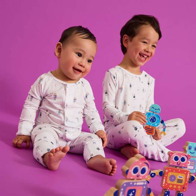 Magnetic Convertible Coverall LOVE YOU A BOT - Rompers - 3
